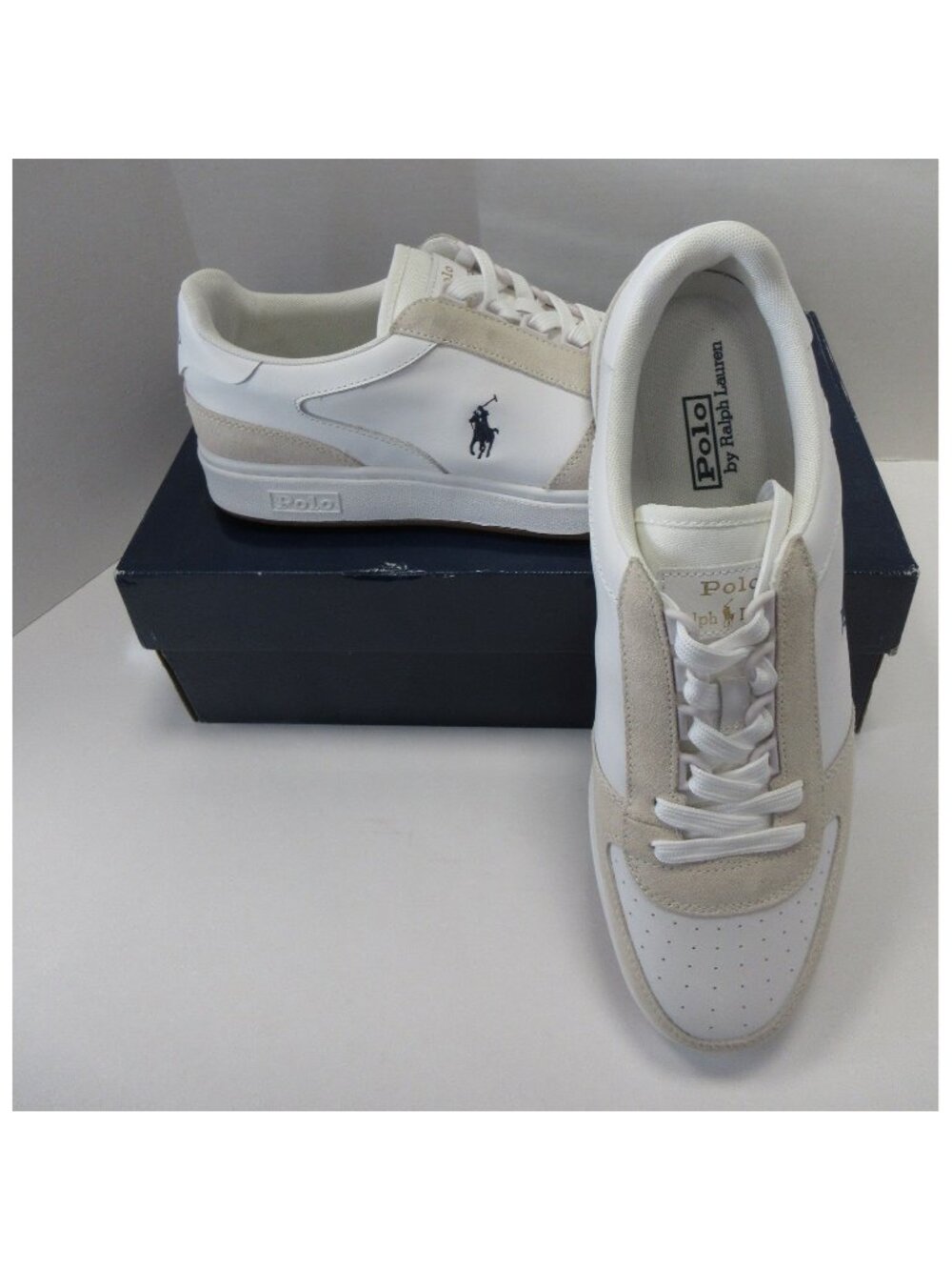Polo Ralph Lauren Sneakers 11.5 D Cow Leather Suede Low Top Athletic
